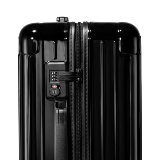 black gloss suitcase