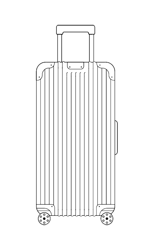 Original Check-In M Aluminium Suitcase, Silver