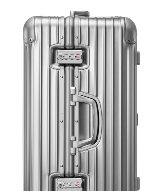 Original Trunk Plus Large Aluminum Suitcase, Silver