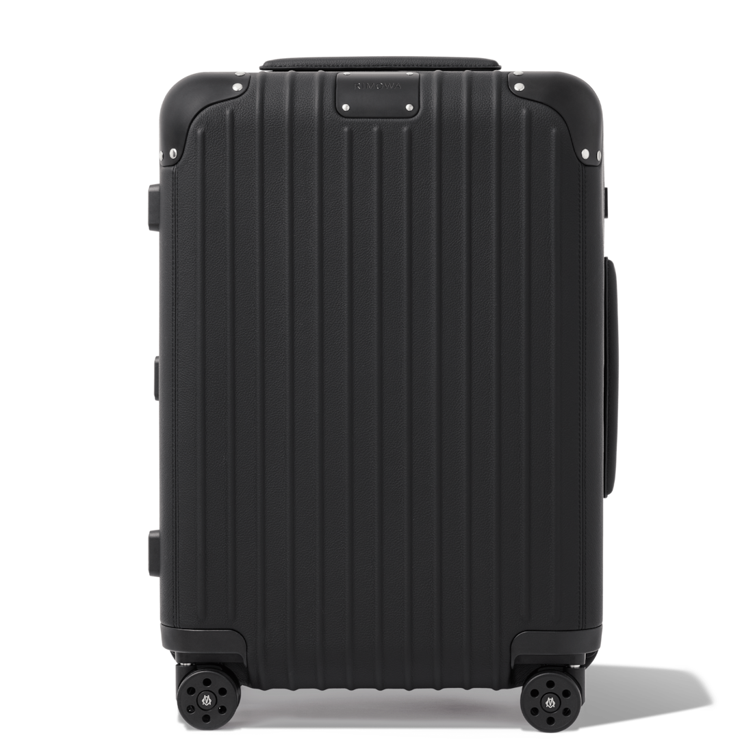 Distinct Cabin Leather Carry-On Suitcase, Black