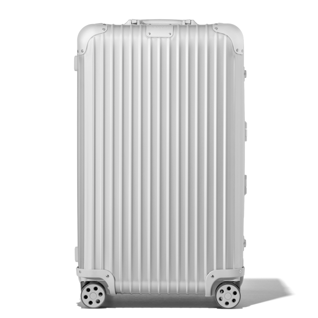 Classic Trunk Large Aluminum Suitcase, Silver