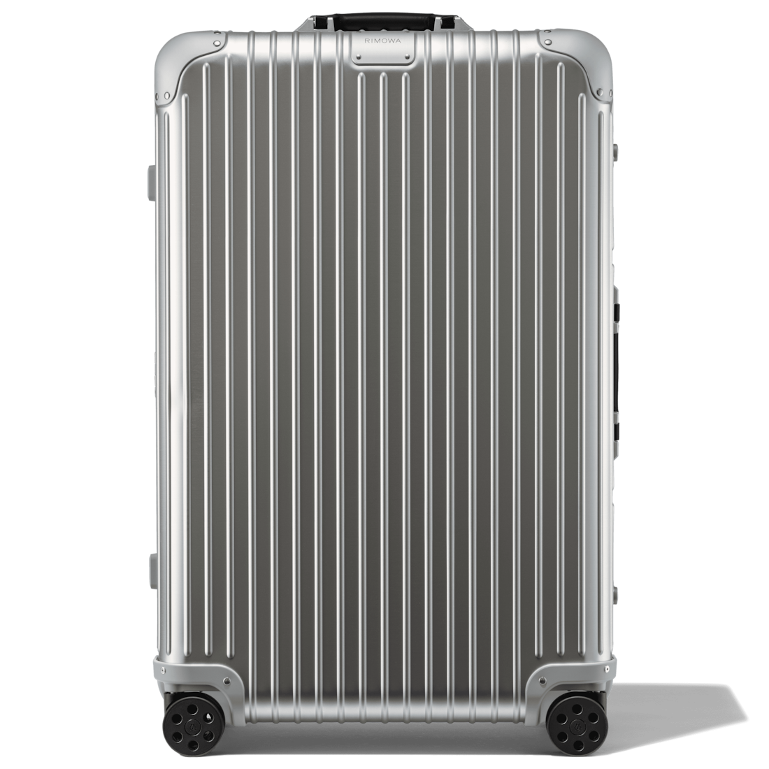 Mala Original Check-In L Twist Suitcase em Prata e Preto | RIMOWA