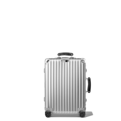 Classic Cabin S Aluminium Small Carry-On Suitcase | Silver | RIMOWA