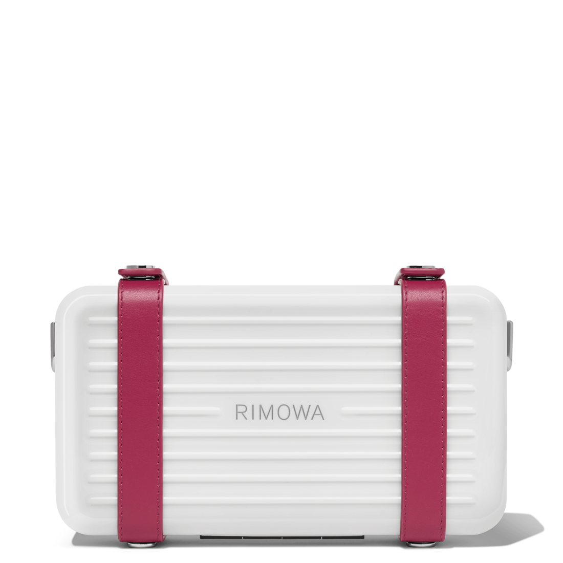 Personal Polycarbonate Cross-Body Bag | White & Raspberry pink | RIMOWA