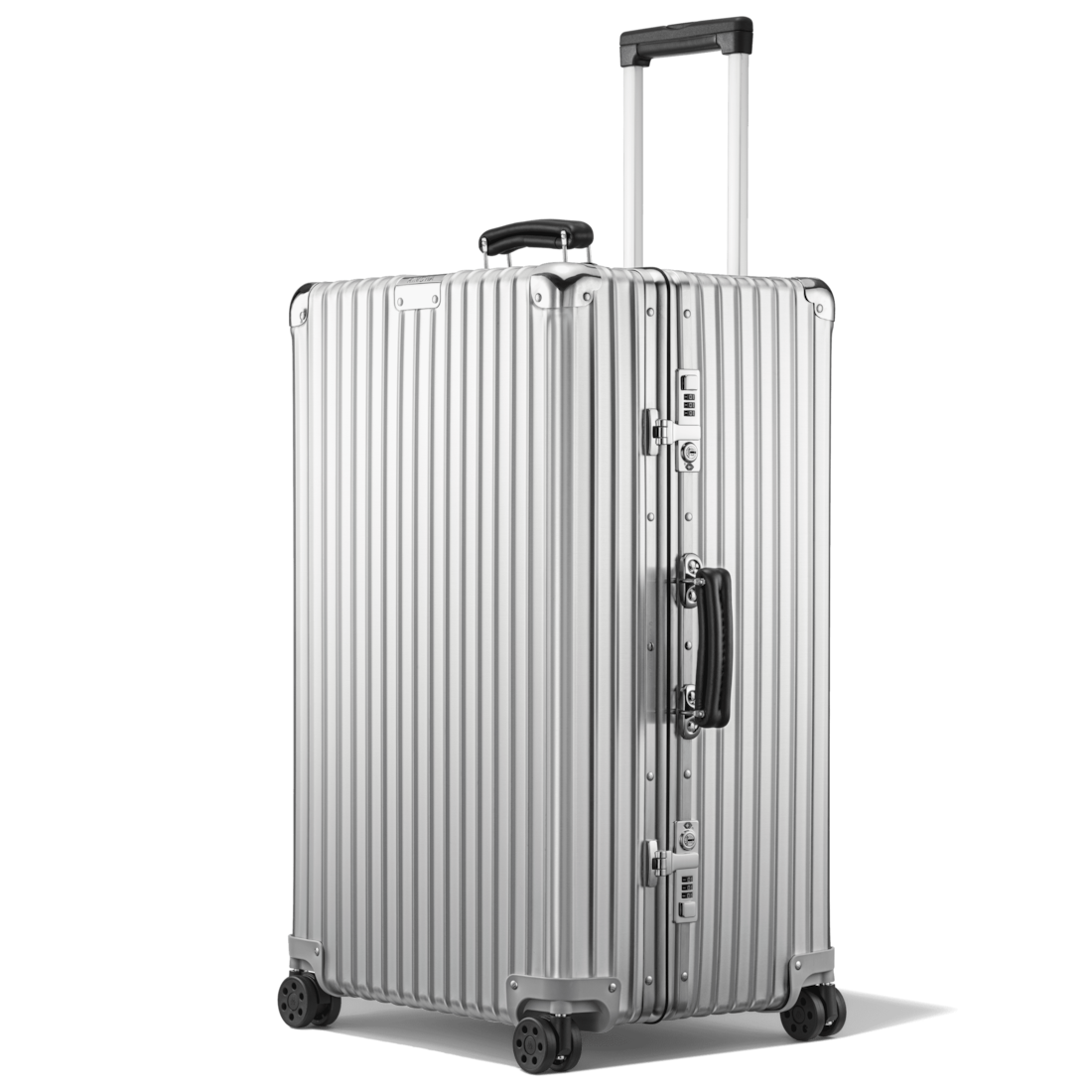 Classic Trunk Large Aluminium Suitcase | Silver | RIMOWA