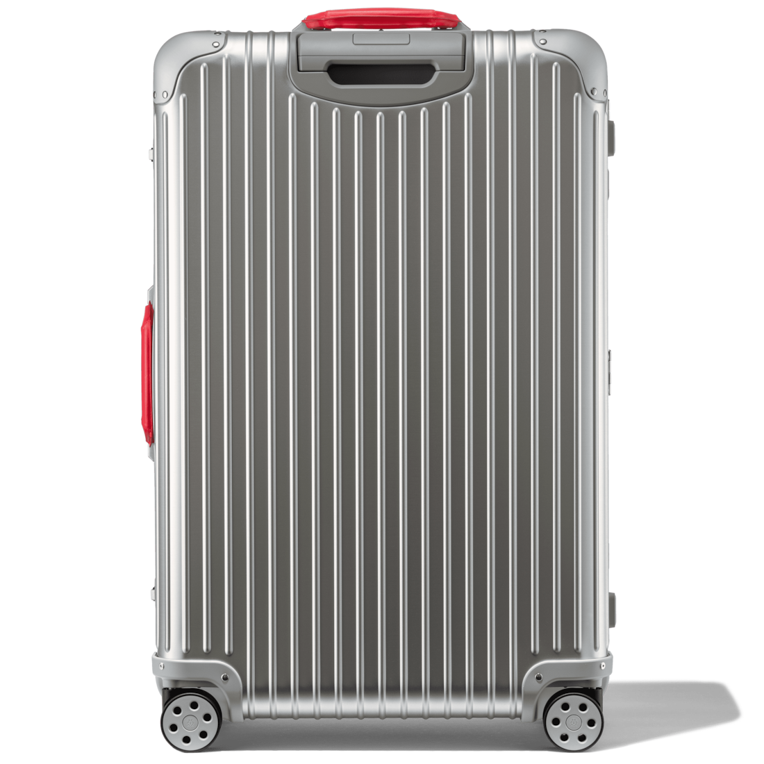 Classic Check-In L Aluminum Suitcase, Silver