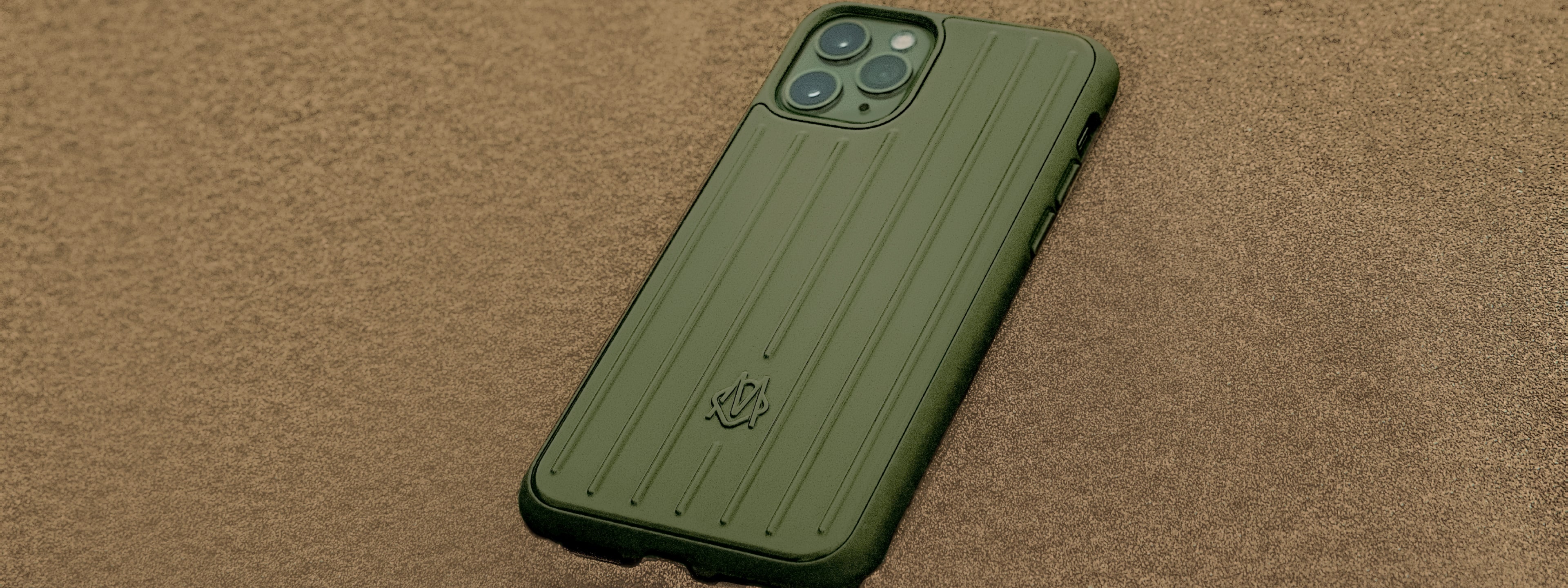 Rimowa Polycarbonate Cactus Green Groove Case for iPhone 12 Pro